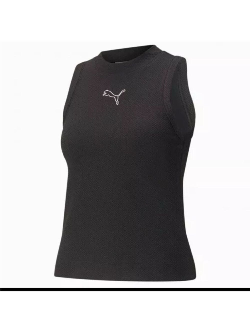 Puma Embroidered Logo Crewneck Her Textured Tank Top Size Medium